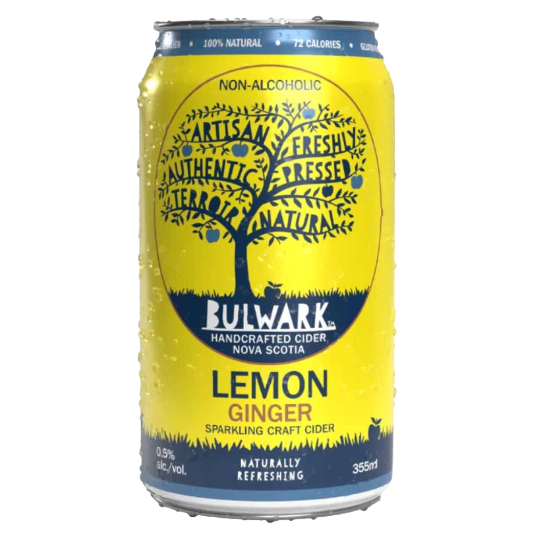 Bulwark 'Lemon Ginger' Non-Alcoholic Cider, Nova Scotia